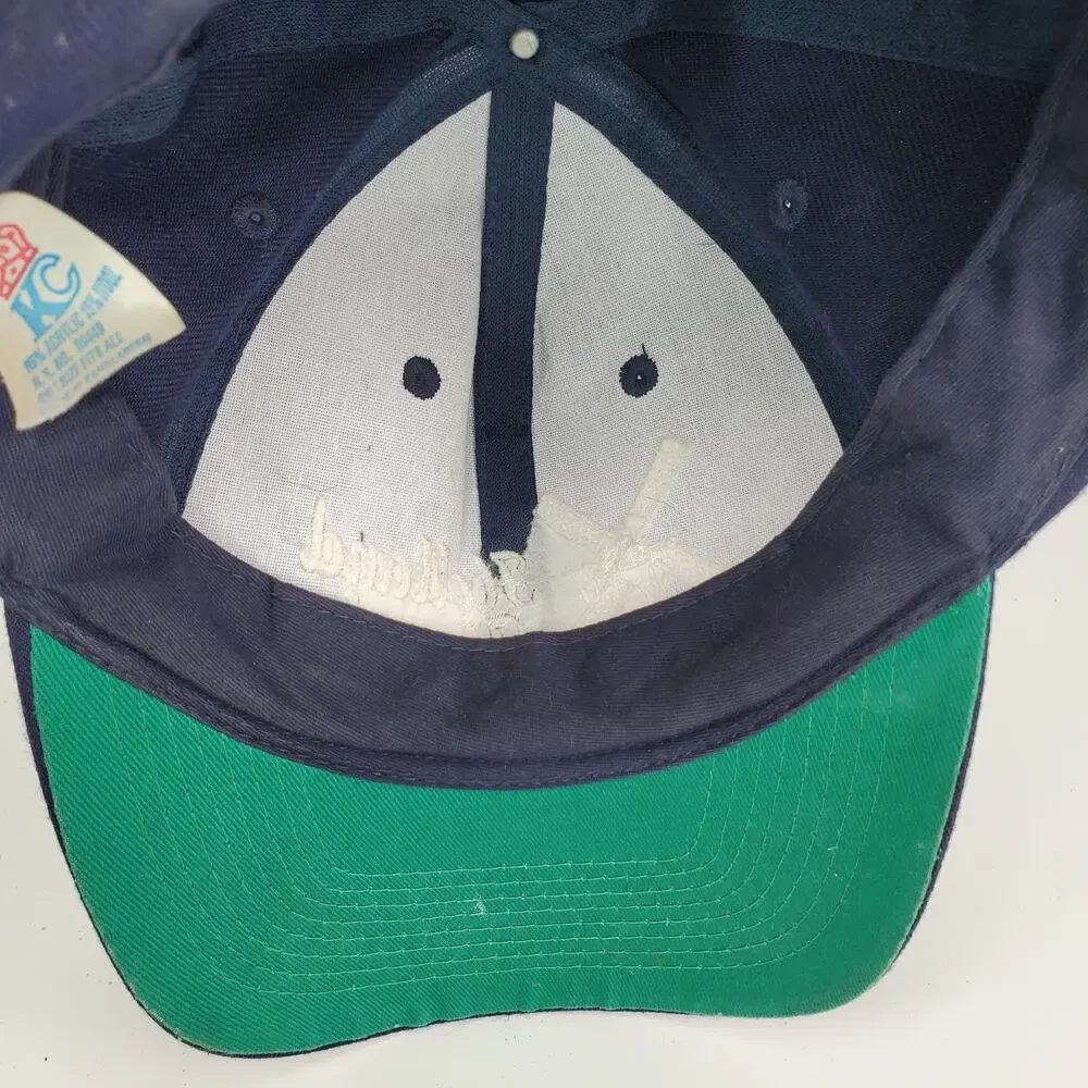 Vintage Holland Hotel Snapback Hat Navy Blue Windmill Wool Blend Baseball‎ Cap